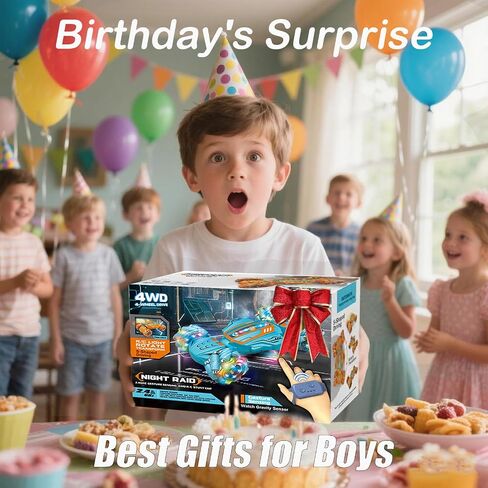 الإيماءات استشعار RC Stunt أفضل هدايا للبنين من 6 إلى 12 سنة ، 2.4 جيجا هرتز 4WD التحكم عن بعد سيارة تويست مع الدوران 360 درجة ، الموسيقى والأضواء الباردة ، مركبة على الطرق الوعرة مع بطاريات مزدوجة (الأزرق) in Saudi Arabia