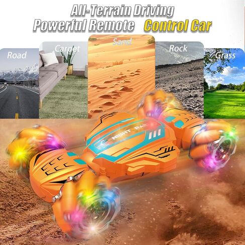 الإيماءات استشعار RC Stunt أفضل هدايا للبنين من 6 إلى 12 سنة ، 2.4 جيجا هرتز 4WD التحكم عن بعد سيارة تويست مع الدوران 360 درجة ، الموسيقى والأضواء الباردة ، مركبة على الطرق الوعرة مع بطاريات مزدوجة (الأزرق) in Saudi Arabia