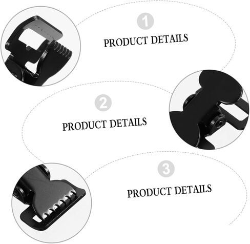 STOBOK 5pcs Medical Clip Buckles Belt Buckle Side Release Backpack Replacement Webbing Iron Black in Saudi Arabia