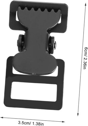 STOBOK 5pcs Medical Clip Buckles Belt Buckle Side Release Backpack Replacement Webbing Iron Black in Saudi Arabia