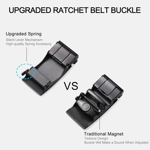SENDEFN 35MM Ratchet Belt Buckle Only for 1 3/8" Slide Belt Strap Stylish Durable Belt Buckle in Saudi Arabia