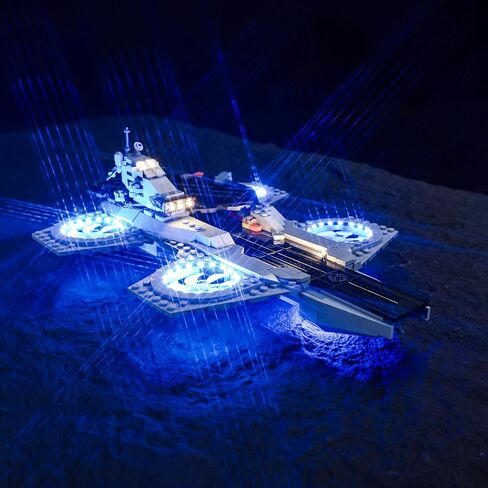 إضاءة LED متوافقة مع Lego The Avengers Helicarrier 76295 ، مجموعة الضوء المتوافقة مع LEGO 76295 ، مع إعطاء الضوء للنموذج ، لم يتضمن مجموعة النموذج (الطبعة الكلاسيكية) in Saudi Arabia