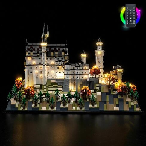 مجموعة الضوء المتوافقة مع Lego 21063 Neuschwanstein Castle Architecture - لا يوجد طراز فقط الضوء ، إكسسوارات إضاءة LED متوافقة مع Lego New Swansea Castle 21063 (إصدار RC مخصص) in Saudi Arabia