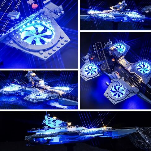 إضاءة LED متوافقة مع Lego The Avengers Helicarrier 76295 ، مجموعة الضوء المتوافقة مع LEGO 76295 ، مع إعطاء الضوء للنموذج ، لم يتضمن مجموعة النموذج (الطبعة الكلاسيكية) in Saudi Arabia