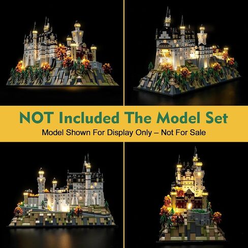 مجموعة الضوء المتوافقة مع Lego 21063 Neuschwanstein Castle Architecture - لا يوجد طراز فقط الضوء ، إكسسوارات إضاءة LED متوافقة مع Lego New Swansea Castle 21063 (إصدار RC مخصص) in Saudi Arabia