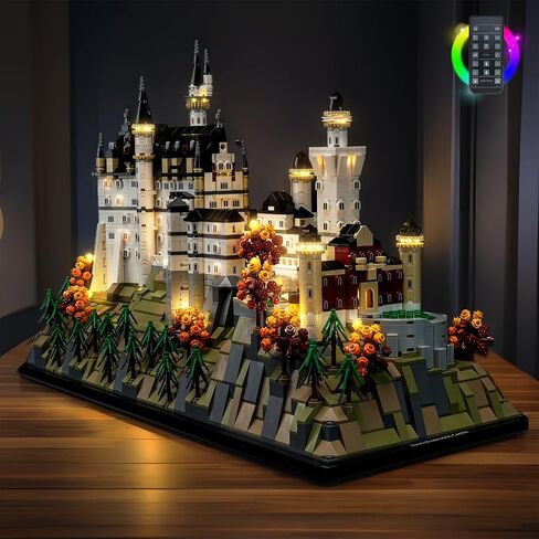 مجموعة الضوء المتوافقة مع Lego 21063 Neuschwanstein Castle Architecture - لا يوجد طراز فقط الضوء ، إكسسوارات إضاءة LED متوافقة مع Lego New Swansea Castle 21063 (إصدار RC مخصص) in Saudi Arabia