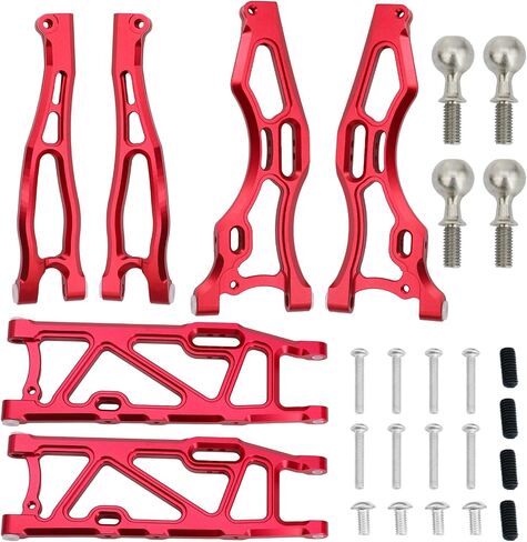 ذراع التعليق الأمامي من ألومنيوم وذراع التعليق الخلفي جزء من Arrma 1/8 Kraton Outcast Talion 6S BLX (أحمر) in Kuwait