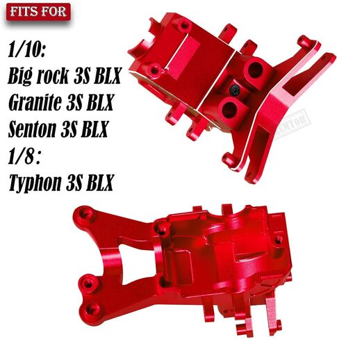 Aluminum Front Rear Upper Gearbox Covers and Shock Tower Upgrades Part for 1/10 Big Rock Senton Granite 3S/ 1/8 Typhon 3S,AR320399,Navy Blue in Saudi Arabia