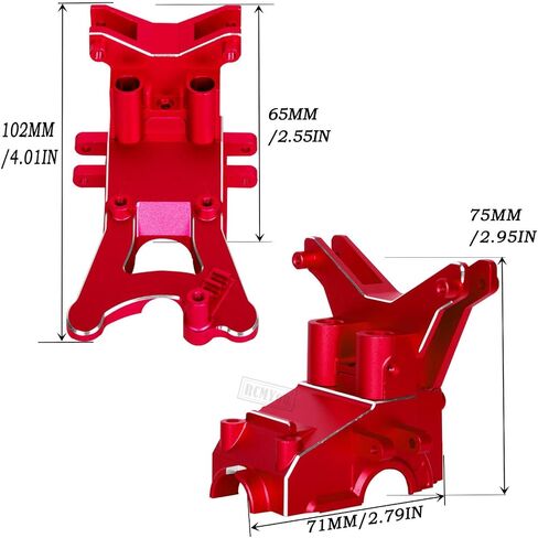 Aluminum Front Rear Upper Gearbox Covers and Shock Tower Upgrades Part for 1/10 Big Rock Senton Granite 3S/ 1/8 Typhon 3S,AR320399,Navy Blue in Saudi Arabia