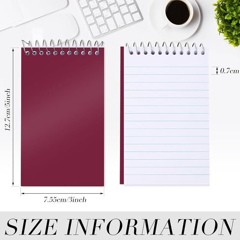 LEINUOSE 100 PCS PLACS Spiral Memo Pads 3 × 5 بوصة 75 SHOETS COLLEGE حكمت أجهزة الكمبيوتر المحمولة الصغيرة الصغيرة الصغيرة المفترات العليا من وسادات الملاحظات المبطنة لأعمال سفر مكتب المدرسة المنزلية (لون مشرق) in Saudi Arabia