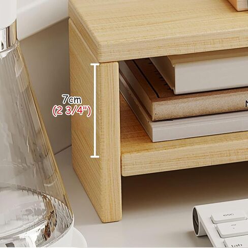 مراقب الزاوية موقف الخشب المثلث المثلث حامل كمبيوتر ، رصد ركن المكتب الناهض مع لوحة مفاتيح التخزين ＆ الماوس ، شاشة Stand Stand Office Workspace منظم (اللون: أسود ، الحجم: H-13cm (5 1/8 ") in Kuwait