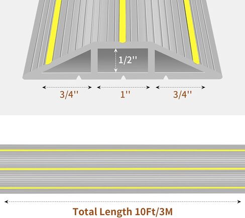 غطاء حماية للكابلات الأرضية بطول 2 متر، لون اسود in Kuwait