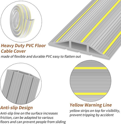 غطاء حماية للكابلات الأرضية بطول 2 متر، لون اسود in Kuwait