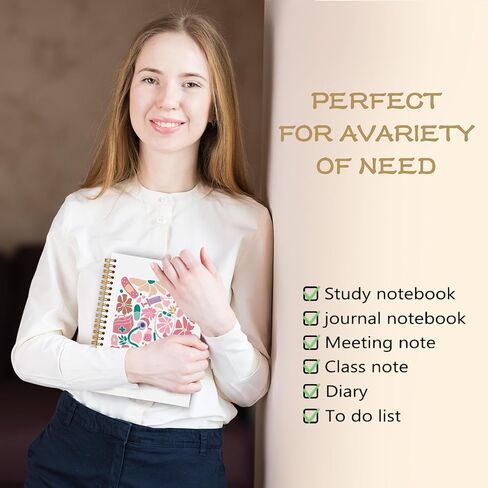 Pink Nurse Notebook Journal 5.5x8.3 ، هدايا تقدير الممرضات لأغراض التدوين ، هدايا التمريض للنساء ، Coquette Pink Metethoscope Bow Journal SPORAL in Kuwait