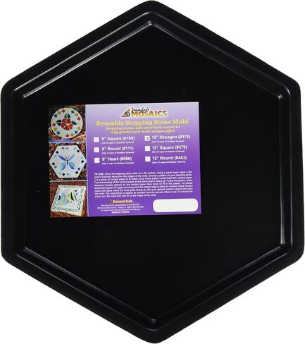 Jennifer's Mosaics Hexagon Outdoor Stepping Stone Mold, 12-Inch in Saudi Arabia