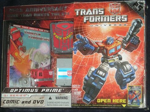 Transformers 25th Anniversary G1 RESUE Optimus Prime مع DVD و Comic in Saudi Arabia