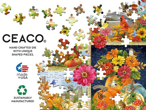 Ceaco - Autumnal Collage - 500 Larger Sized Piece Jigsaw Puzzle in Saudi Arabia