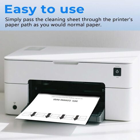 15-Pack Cleaning Sheets(11 * 8.5in) for for Laser and Inkjet Printers,Universal Roller Cleaning Sheets for Copiers and Fax Machines, Printer Paper for cleaning Dust and Debris in Saudi Arabia
