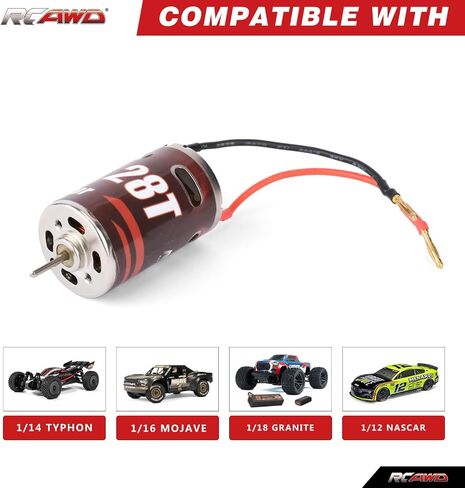 RCAWD 29T 380 محرك محرك و 40CRMO PINION GEAR 16T 17T 18T 19T 20T 21T و MOTOR MOUNT FOR LOSI NASCAR in Saudi Arabia