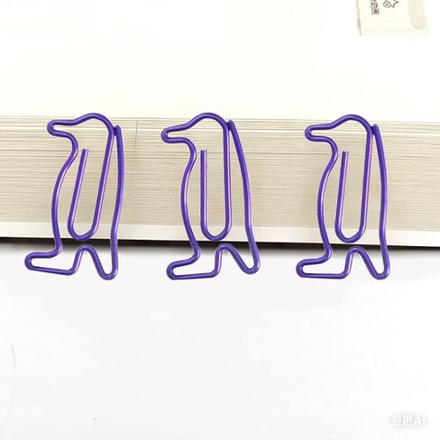120PCS Cute Animal Shaped Paperclips Assorted Colors Paper Clips Decorative Bookmark Metal Paper Clamps for for Home Office Supplies in Kuwait