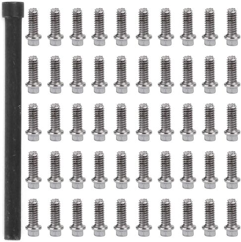 50Pcs RC Car Wheel Rims Hub Screws Kit, Stainless Steel M2 Screws for 1/10 RC Crawler Car 1.9 Beadlock Rings in Saudi Arabia