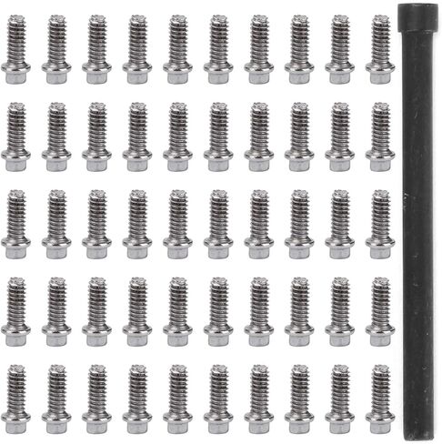 50Pcs RC Car Wheel Rims Hub Screws Kit, Stainless Steel M2 Screws for 1/10 RC Crawler Car 1.9 Beadlock Rings in Saudi Arabia