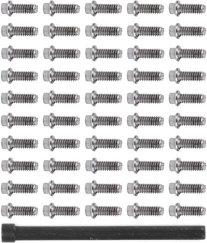 50Pcs RC Car Wheel Rims Hub Screws Kit, Stainless Steel M2 Screws for 1/10 RC Crawler Car 1.9 Beadlock Rings in Saudi Arabia