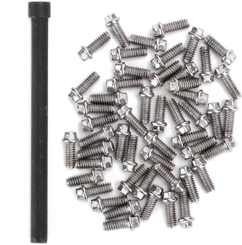 50Pcs RC Car Wheel Rims Hub Screws Kit, Stainless Steel M2 Screws for 1/10 RC Crawler Car 1.9 Beadlock Rings in Saudi Arabia