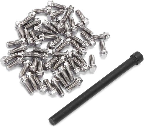 50Pcs RC Car Wheel Rims Hub Screws Kit, Stainless Steel M2 Screws for 1/10 RC Crawler Car 1.9 Beadlock Rings in Saudi Arabia
