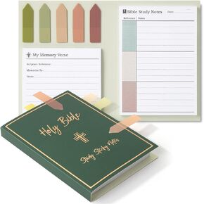 Mr. Pen- Holy Bible Study Sticky Notes, 225 pcs, Vintage Colors, Sticky Note Tabs, Bible Sticky Notes, Sticky Note Set, Bible Notes, Bible Study Notes, Sticky Notes for Bible Note Taking Supplies
