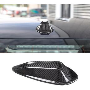 Compatible with Antenna Cover Shark Fin Trim Hood Real Carbon Fiber Automotive Roof Aerials for BMW 3 Series G20 LCI 2023 2024 5 Series G60 2024 M3 G80 M4 G82 2021 (Black)