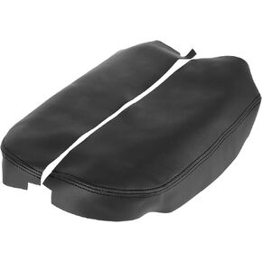 X AUTOHAUX Pair Car Center Console Lid Armrest Seat Box Cover Protector Replacement Microfiber Leather for Acura MDX 2007-2013 Armrest Lid Not Included Black