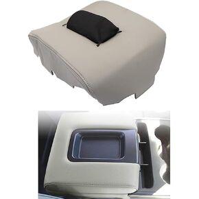 NLQR Center Console Lid Armrest Cover Black Compatible with Chevy Silverado GMC Sierra 2014 2015 2016 2017 2018