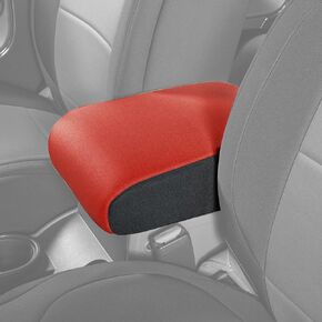Diver Down Neoprene Center Console Cover - Fits Jeep 2007-2018 JK JKU Wrangler - Cushioned Armrest Cover - Doesn't Burn Your Elbow - Tight Custom Fit - Comfortable Foam Armrest Pad (11-18 Red)