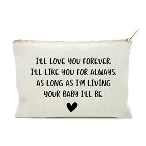 Mom Birthday Gift Mother Of The Bride Makeup Bag Mom Holiday Gift As Long As I'm Living Your Baby I'll Be Mother's Day Gift