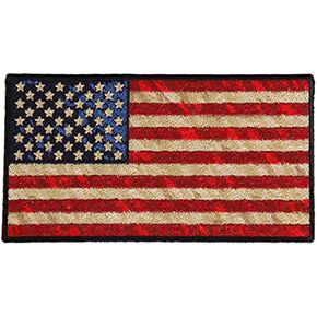 Hot Leathers PPA8530 Distressed American Flag Embroidered Patch (Multicolor, 5" x 3")