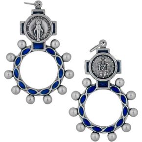 2" Traditional Rosary Ring | 6 Dual Holy Subjects | Prayer Accessories | Catholic Gift for Confirmation | Christian Home Goods