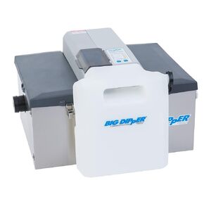 Big Dipper W-200-IS Automatic Commercial Grease Trap Removal Device for Restaurant Dishwasher Sinks, 47-Pound Grease Capacity, Stainless Steel, 115v