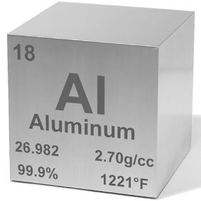 Tungsten 1" Metal Density Cube - 99.9% Pure Element for Chemistry - Periodic Table Design Educational Scientific Elemental Specimen