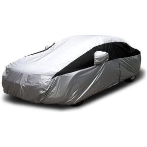 Titan Lightweight Poly 210T Car Cover for Sedans 186-202". Waterproof, UV Protection, Scratch Resistant, Driver-Side Zippered Opening. Fits Camry, Accord and More.
