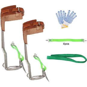 مسامير تسلق الأشجار من الفولاذ المقاوم للصدأ - وسادات رماحات الأشجار، أدوات تسلق خطوات التسلق، أداة مناسبة لمعدات صيد قطف الفاكهة وقطع الأشجار على ارتفاعات عالية in Kuwait