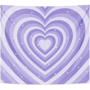 Purple Tapestry Aesthetic - Purple Room Decor - Room Decor for Teen Girls - Cute Room Decor Aesthetic - Cute Tapestry - Bedroom Decor Aesthetic - Wall Decor Aesthetic (Purple, 51"x59")