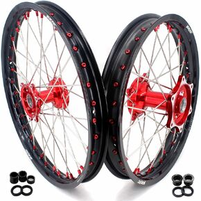 KKE 21-19'' Cast Hubs For Honda CRF250R /CRF450R /CRF450L/ CRF450RL CRF450X CRF450RX 2024 New MX Wheels Rims Nipples