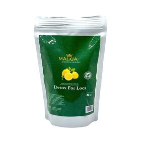 Malkia Essentials Detox for Locs - منتجات الشعر المجدولة الطبيعية، شطف خل التفاح للتنظيف العميق، مسحوق نقع الشعر المضاد للحكة، منظف الشعر العضوي لتراكم الشعر in Kuwait