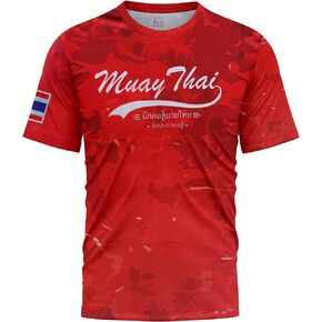 Muay Thai T-Shirt Dry Fit Top Boxing Short Sleeves Design Camouflage