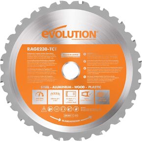 Evolution Power Tools RAGE255Blade Multi-Purpose Cutting Blade for RAGE3, 10-Inch