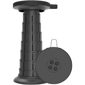 Folding Stool Retractable Portable Seat Lightweight Portable Stool Adjustable Heightened Stool Folding Stools for Adults, Fishing Hiking BBQ Travel Outdoor Indoor Foldable Telescoping Stool