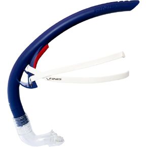 FINIS Stability Swimmer's Snorkel - High-Quality Center-Mount Snorkel Set for Swimming Laps & Training - Snorkel Gear with Adjustable Fit, Dynamic Shape, and Silicone Mouthpiece