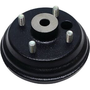 Red Hawk BRK-043 Brake Drum Compatible With/Replacement For E-Z-GO 2-cycle, gas and electric, 1982 and newer 17082G2, 17298G1, 19186G1, 19186G1P, 32005 3 1/8" Height, 7 1/8" Length, 7 1/8" Width