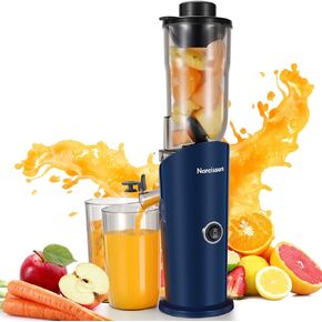 Narcissus Cold Press Juicer, Compact Slow Masticating Juicer Machines with 3-inch Large Feed Chute, Small Juicer Machines for Vegetable and Fruit, Easy To Clean with Brush, 2 Filters, BPA Free, 150W in Kuwait